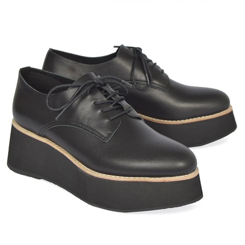 All Black Platform Ox - Black - Imelda's Shoes and Louie's Shoes for Men - Portland, OR